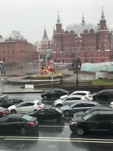 street scene from hotel